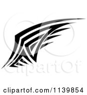Poster, Art Print Of Black And White Tribal Wing 4
