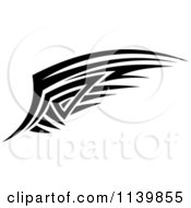 Poster, Art Print Of Black And White Tribal Wing 6