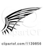 Poster, Art Print Of Black And White Tribal Wing 7