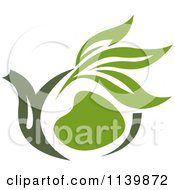 Clipart Of A Cup Of Green Tea Or Coffee 6 Royalty Free Vector Illustration