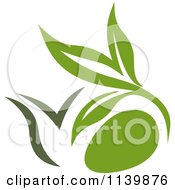 Clipart Of A Cup Of Green Tea Or Coffee 10 Royalty Free Vector Illustration