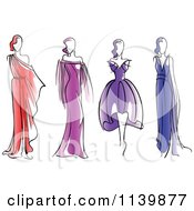 Poster, Art Print Of Models In Dresses