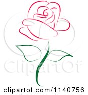 Poster, Art Print Of Beautiful Single Magenta Rose