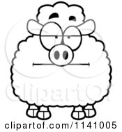 Poster, Art Print Of Black And White Bored Sheep