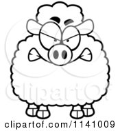 Poster, Art Print Of Black And White Angry Sheep