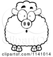 Poster, Art Print Of Black And White Surprised Sheep