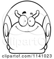 Poster, Art Print Of Black And White Happy Snail