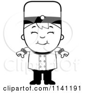 Poster, Art Print Of Black And White Bellhop Hotel Boy Smiling