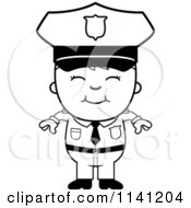 Poster, Art Print Of Black And White Happy Police Boy