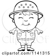 Poster, Art Print Of Black And White Happy Safari Boy