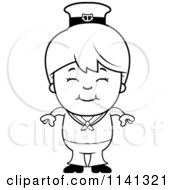 Poster, Art Print Of Black And White Happy Sailor Boy