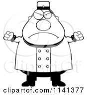Black And White Angry Bellhop Worker