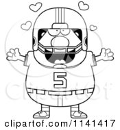 Poster, Art Print Of Black And White Amorous Chubby Football Player