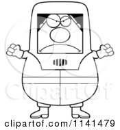 Poster, Art Print Of Black And White Angry Hazmat Hazardous Materials Removal Worker