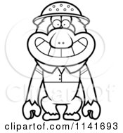 Black And White Macaque Monkey Explorer