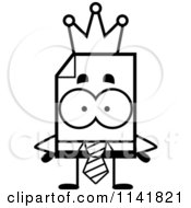Poster, Art Print Of Black And White Business Document Mascot King