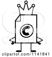 Poster, Art Print Of Black And White Copyright Document Mascot King