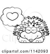 Poster, Art Print Of Black And White Hedgehog In Love