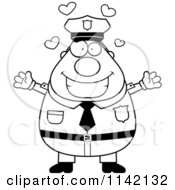 Poster, Art Print Of Black And White Loving Chubby Police Man