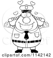 Poster, Art Print Of Black And White Loving Chubby Police Woman