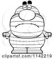 Poster, Art Print Of Black And White Depressed Pudgy Mummy