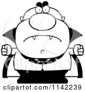 Poster, Art Print Of Black And White Angry Pudgy Vampire