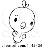 Poster, Art Print Of Black And White Cute Baby Chick Flying