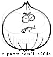 Poster, Art Print Of Black And White Angry Onion Character