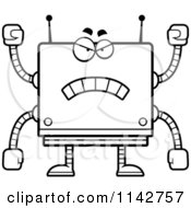 Poster, Art Print Of Black And White Mad Box Robot