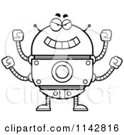 Poster, Art Print Of Black And White Evil Robot