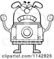 Poster, Art Print Of Black And White Mad Dog Robot