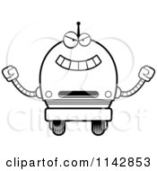 Poster, Art Print Of Black And White Evil Robot Boy