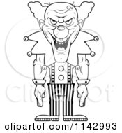 Poster, Art Print Of Black And White Demonic Clown Laughing