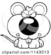 Poster, Art Print Of Black And White Mad Mouse