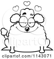 Poster, Art Print Of Black And White Chubby Poodle In Love
