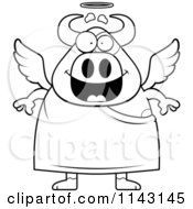 Poster, Art Print Of Black And White Cow Angel