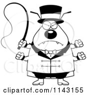 Poster, Art Print Of Black And White Mad Chubby Flea Circus Master