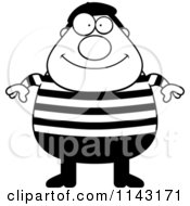 Poster, Art Print Of Black And White Chubby French Man