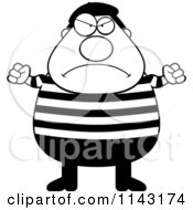 Poster, Art Print Of Black And White Chubby Angry French Man
