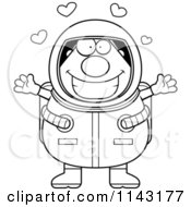 Poster, Art Print Of Black And White Loving Astronaut