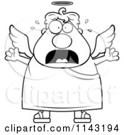 Poster, Art Print Of Black And White Stressed Angel