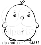 Poster, Art Print Of Black And White Chubby Chicken Chick