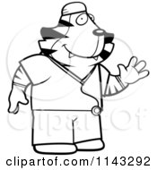 Poster, Art Print Of Black And White Tiger Surgeon Doctor In Scrubs