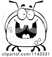 Poster, Art Print Of Black And White Pudgy Grinning Ant
