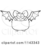 Poster, Art Print Of Black And White Mad Bat