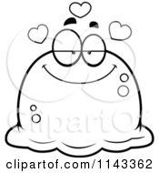 Poster, Art Print Of Black And White Pudgy Infatuated Blob