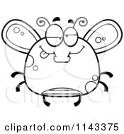 Poster, Art Print Of Black And White Chubby Drunk Fly