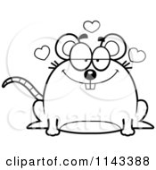 Poster, Art Print Of Black And White Chubby Infatuated Mouse