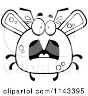 Poster, Art Print Of Black And White Chubby Scared Mosquito