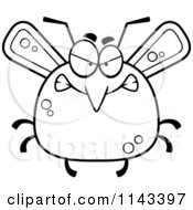 Poster, Art Print Of Black And White Chubby Mad Mosquito